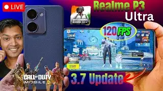 Realme P3 Ultra 120 FPS BGMI COD Free Fire EXTREME Test with FPS Meter🔥Lag, FPS Drop, Heating