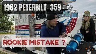 1982 Peterbilt 359  ROOKIE MISTAKE? AD-2 AIR DRYER #Largecar #Peterbilt 