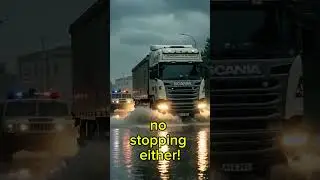 Tata Prima vs Dust Storm &ndash; Zero Visibility Drive! #shorts #aishorts