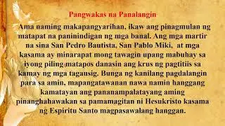 Feb 6, 2026 | 6 a.m. - Paggunita kina San Pedro Bautista, San Pablo Miki at mga Kasama, mga martir