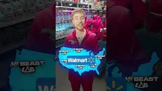 🛒 Restocking MrBeast Labs at WALMART! 💥 || @slowerbshorts @MrBeast