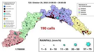 The Vaia Storm in Liguria - Evolution of the emergency event (Rainfall and Emergency calls to 112)