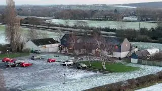 Drone Flying Over Countryside