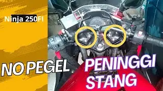 Stang Ninja 250 FI ANTI Pegal Bisa Jalan Jauh #stangmotor #stangninja #250fi #ninja250fi