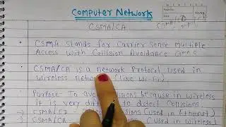 Lec-36 CSMA/CA Collision Avoidance Explained