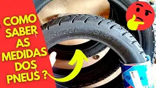 Como saber a altura a largura e o tamanho do aro do pneu das motos ?