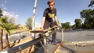 Como hacer frontside smith grind en barra