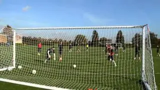 TRAINING: McGugan hits both posts... did the ball cross the line?