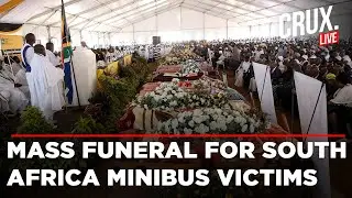 LIVE | Mass Funeral For South Africa Minibus Child Victims as Nation Mourns Tragedy | Gauteng
