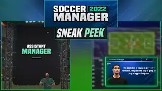 Sneak Peek 1: Помощник управляющего. Детальный разбор. Новости о SM22 (Soccer Manager 2022)!