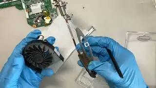 HP Pavilion g6-2264ca - Teardown repair - Replace hinge mounts / bottom case, fan, and thermal paste