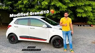 दिल्ली ki sabse simple & sober Modified Grandi10 🔥 // Limited modifications // Alloy wheels ❤️