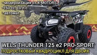 Обзор детского квадроцикла WELS THUNDER 125 E2 в комплектации PRO-SPORT