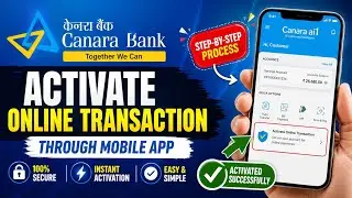 How to Activate online transactions in canara bank debit card l enable online payments in canara ATM