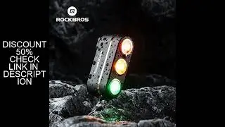 ROCKBROS Smart Bicycle Rear Light IP64 Waterproof Type-C Charging Brake Sensing Tail Light Night Cyc