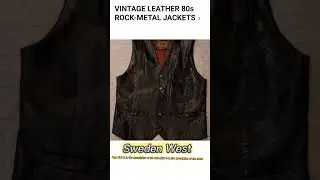 Vintage Leather Jacket - Motor jacket  -Metal Jacket 80's #leatherjacket  #vintage #80s
