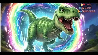 **⏳🦖🚀 Dinosaur Time Travel! 🌌⚡A Roaring Adventure for Kids! 🎉🌈✨**