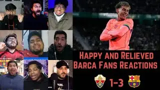 Happy and Relieved Barca Fans Reactions to ELCHE 1-3 BARCELONA | La Liga GW 22