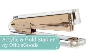 Acrylic & Gold Stapler by OfficeGoods
