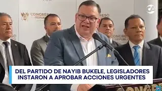 Diputados oficialistas de El Salvador ofrecen propuestas para enfrentar inseguridad