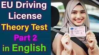 EU Driving Theory Test Practice (Part 2) | Sweden | Germany | Vehicle Terms