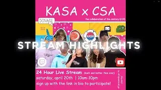 CSA x KASA 24 Hour Charity Livestream HIGHLIGHTS