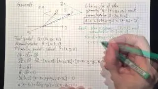 Matematikk R2: Plan Del 2: Likning for et plan
