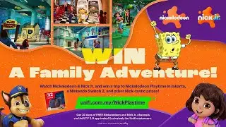 Win a trip to Nickelodeon Playtime in Jakarta, a Nintendo Switch 2 & more with Unifi TV! ​