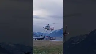 HB-ZIA Landing at Sion Airport