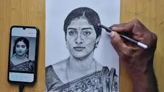 Vinodhini Serial Actress Arthika Pencil Drawing | MAGIMAY ART