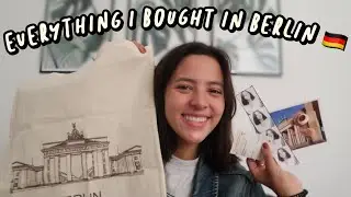 EVERYTHING I BOUGHT IN BERLIN! 🇩🇪