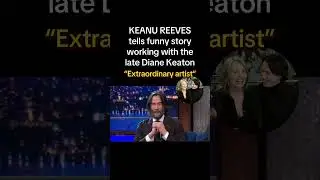#KeanuReeves talks #DianeKeaton and #JackNicholson on #LateShow #StephenColbert &mdash; #RIPDianeKeaton