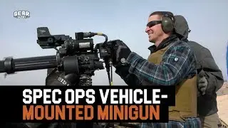 Watching this vehicle-mounted 7.62 caliber minigun fire 3,000 rounds per minute will make you smile