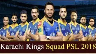 Karachi Kings Squad PSL 2018