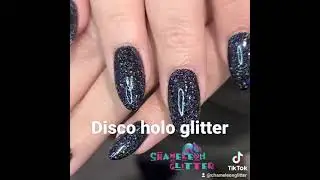 Chameleon Glitters DISCO is our black totally holographic glitter🖤🖤
