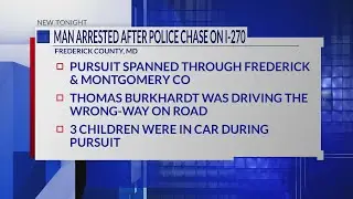 FCSO: Driver arrested after wrong-way pursuit from deputies ends in crash on I-270