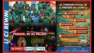 🛑🛑🛑PARADE, RV AU PALAIS... : retour triomphale des Lions...
