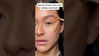 How to lift your face with contour and blush! #contourhacks #makeuphacks #ipsy