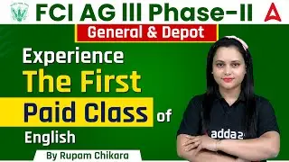 Experience the Paid Class of ENGLISH FCI AG 3 Phase 2 General & Depot by RUPAM Chikara