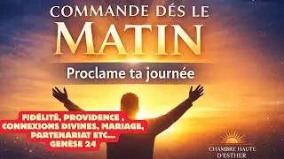 PRIERE DU MATIN I DEVANCER L'AURORE I COMMANDER DES LE MATIN I PROCLLAMATIONS DIVINES SUR GENESE 24