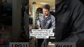 #LPG | LANOS 1.5 16v gaz Lovato sekwencja, na zimnym silniku szarpie, czuć zapach gazu po nagrzaniu🤔
