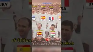 Real Madrid squad 1960&rsquo;s 🔥Nations❤️#footballshorts #halamadrid #distefano