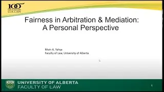 Fairness in Mediation and Arbitration:  A Personal Perspective