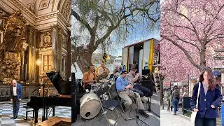 Stockholm Vlog 🎼 Kulturnatt 2023, piano concert, weekend market, cherry blossom