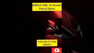 Simple One Ev Scooter | Price & Specs | #shorts #simpleOne #Ather450X #OlaS1 #OlaS1Pro #BajajChetak