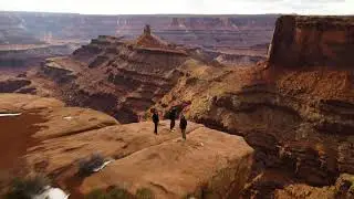 Drone footage of Moab