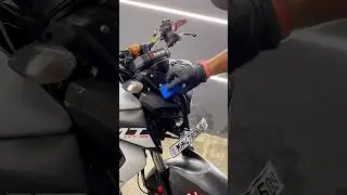 Matte Ceramic Coating In MT-15😳| #shorts #service #mt15 #matte #ceramic #coating #bikers #cost