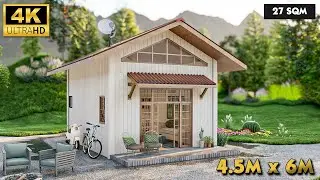 4.5M x 6M Small Tiny House Design - TINY HOUSE - TINY HOUSE ARCHITECTURE