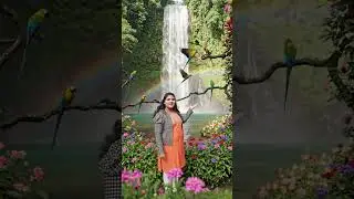 beautiful ❤️ women beautiful flowers beautiful birds beautiful waterfall