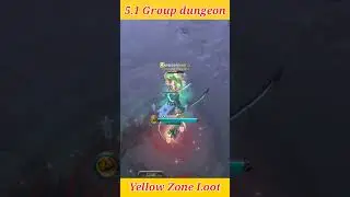 5.1 Yellow zone group dungeon's rear and Legendry boss #albiononline #groupdungeon